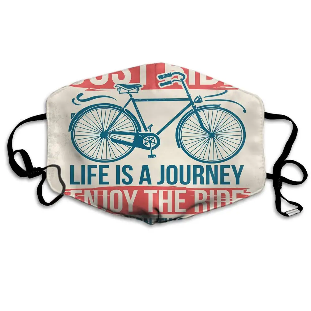 Swono Mask Bicycle,Fashion Bicycle Slogan Quote Design Polyester Anti Dust Face Mask-Washable and Reusable Mask for Cycling
Swono Mask Bicycle,Fashion Bicycle Slogan Quote Design Polyester Anti Dust Face Mask-Washable and Reusable Mask for Cycling
