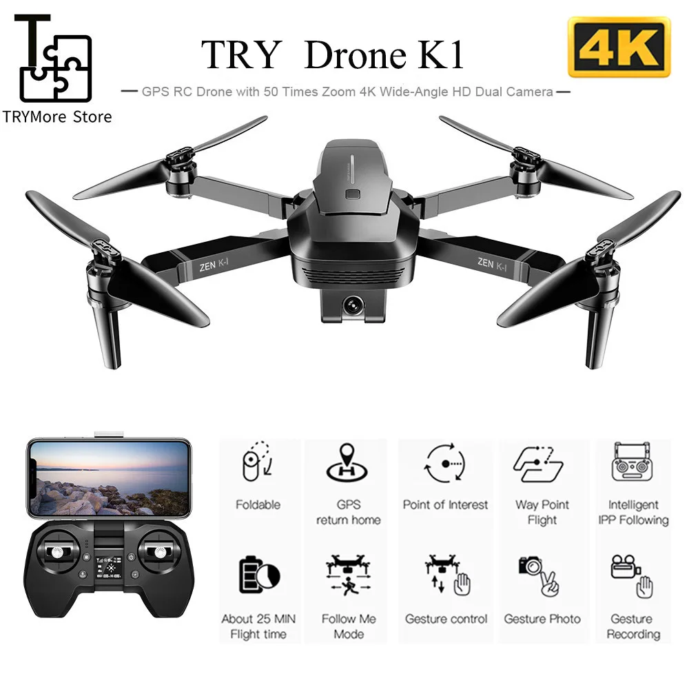Visuo Zen K1 Gps Rc Drone With 4k Hd Dual Camera Gesture Control 5g Wifi Fpv Brushless Motor Flight 28mins RC Quadcopter Drone
Visuo Zen K1 Gps Rc Drone With 4k Hd Dual Camera Gesture Control 5g Wifi Fpv Brushless Motor Flight 28mins RC Quadcopter Drone