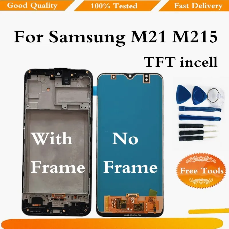 TFT Incell LCD For Samsung M21 M215 Display For Samsung M21 M215F LCD Display Touch Screen Digitizer Assembly
TFT Incell LCD For Samsung M21 M215 Display For Samsung M21 M215F LCD Display Touch Screen Digitizer Assembly