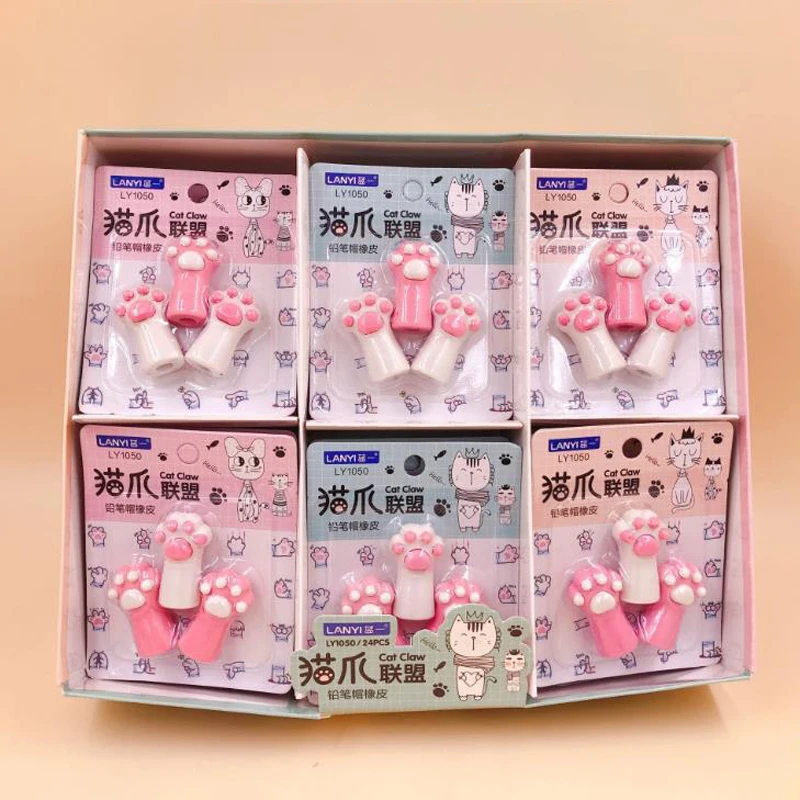 9 Pcs/set Cartoon Mini Cat Paw Claw Shape Pencil Cap Rubber Pencil Erasers Writing Drawing Correction Tools Stationery Gifts
9 Pcs/set Cartoon Mini Cat Paw Claw Shape Pencil Cap Rubber Pencil Erasers Writing Drawing Correction Tools Stationery Gifts
