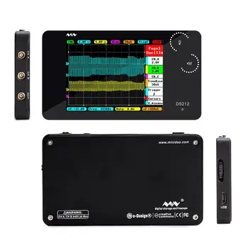 DS212 DSO Mini 2 Channel Digital Oscilloscope USB Full Color TFT Display 8MB Bandwidth 1MHz Sampling Rate 10MSa/s
DS212 DSO Mini 2 Channel Digital Oscilloscope USB Full Color TFT Display 8MB Bandwidth 1MHz Sampling Rate 10MSa/s