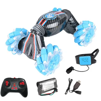RC Stunt Car Watch Gesture Sensor Control Deformable Electric Car 4WD All-Terrain Car with LED Light Music for Kids H7JP
RC Stunt Car Watch Gesture Sensor Control Deformable Electric Car 4WD All-Terrain Car with LED Light Music for Kids H7JP