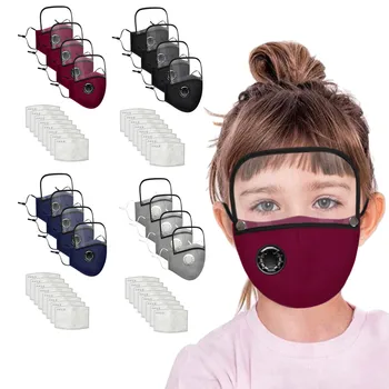 4Pcs Kids Washable Reusable Face Mask With Filter Detachable Eye Shield Mouth Mask Design Scarf For Nose And Mouth Proteccion
4Pcs Kids Washable Reusable Face Mask With Filter Detachable Eye Shield Mouth Mask Design Scarf For Nose And Mouth Proteccion