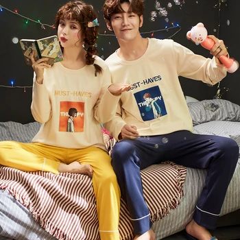 Lovers pajamas for men Full Sleeve Cotton pijama Couple Pajamas For Women Cartoon Sleepwear Sets Winter Antter Pijama Mujer XXXL
Lovers pajamas for men Full Sleeve Cotton pijama Couple Pajamas For Women Cartoon Sleepwear Sets Winter Antter Pijama Mujer XXXL