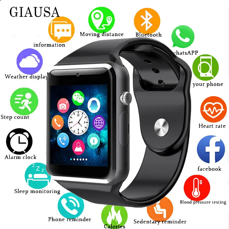 A1 Smart Watch Clock Sync Notifier Support SIM TF Card Connectivity Apple iphone Android Phone Smartwatch relogio pkGT08 DZ09 U8
A1 Smart Watch Clock Sync Notifier Support SIM TF Card Connectivity Apple iphone Android Phone Smartwatch relogio pkGT08 DZ09 U8