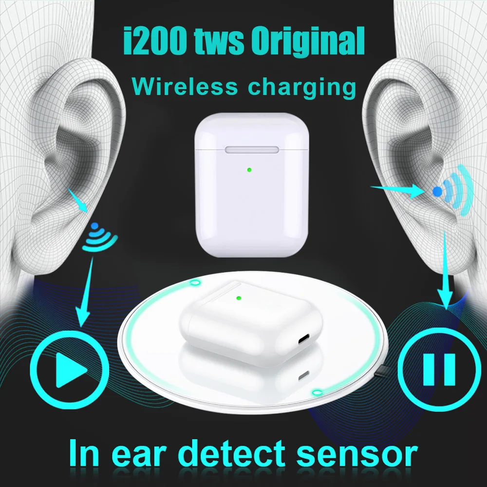 Original i200 TWS Bluetooth Headphones Pop-up Wireless Earphone Ear Detect Sensor Wireless Charging Headset Bluetooth Earbuds
Original i200 TWS Bluetooth Headphones Pop-up Wireless Earphone Ear Detect Sensor Wireless Charging Headset Bluetooth Earbuds
