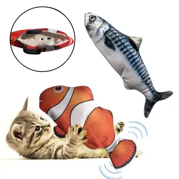 Interactive Cat Toy Electric Fish Automatic Simulated Jump Fish USB Plush Toy Simulation Fish Realistic Plush Electric Doll 
Interactive Cat Toy Electric Fish Automatic Simulated Jump Fish USB Plush Toy Simulation Fish Realistic Plush Electric Doll