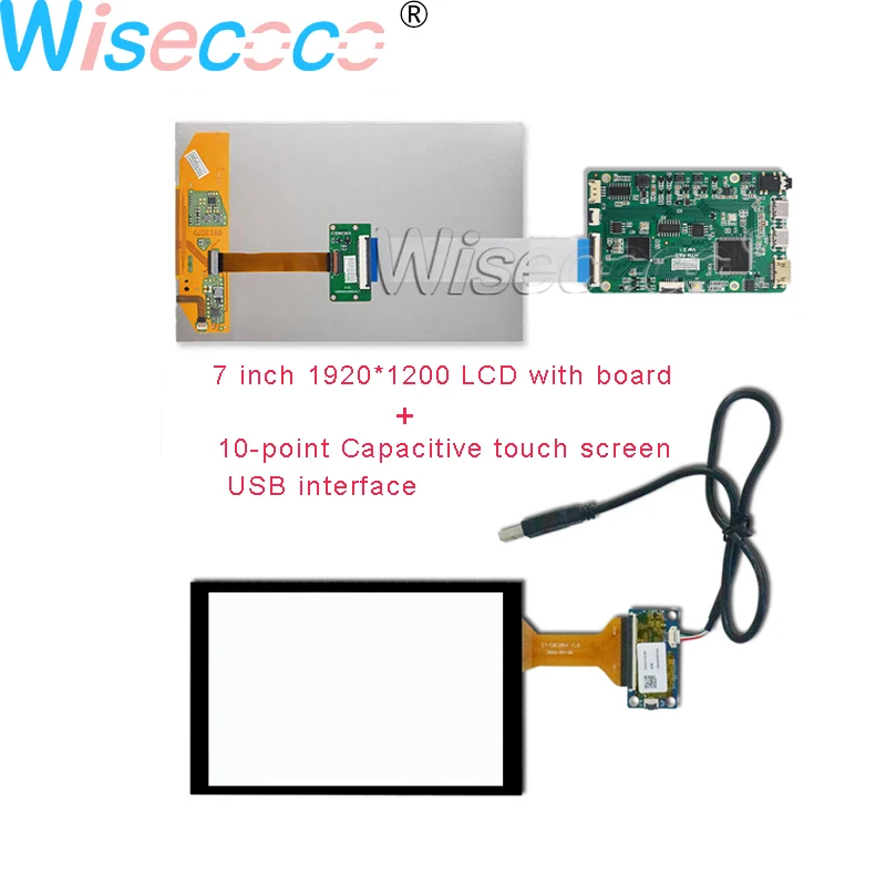 Wisecoco 7 Inch 1920×1200 322PPI Landscape Type + USB Capacitive Touch Screen with MIPI Mini HDMI Driver Board for PS4 & Tablet
Wisecoco 7 Inch 1920×1200 322PPI Landscape Type + USB Capacitive Touch Screen with MIPI Mini HDMI Driver Board for PS4 & Tablet