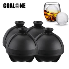 GOALONE 4Pcs/Set Ice Cube Molds with Lids 2.5 Inch Big Ice Balls Maker Reusable BPA Free Silicone Sphere Ice Tray for Cocktail
GOALONE 4Pcs/Set Ice Cube Molds with Lids 2.5 Inch Big Ice Balls Maker Reusable BPA Free Silicone Sphere Ice Tray for Cocktail