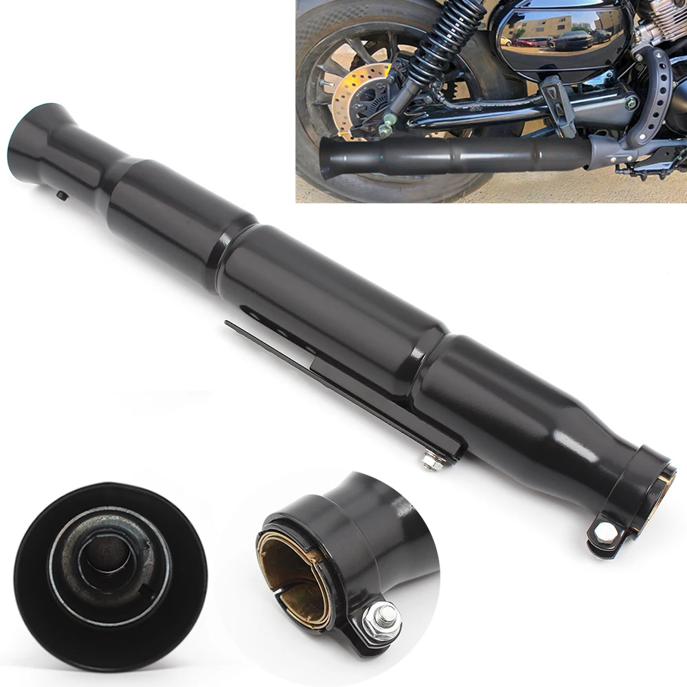 Motorcycle black Exhaust Muffler Pipe Tip Retro Vintage Rear Pipe Tube For Harley Cafe Racer Bobber Chopper Custom
Motorcycle black Exhaust Muffler Pipe Tip Retro Vintage Rear Pipe Tube For Harley Cafe Racer Bobber Chopper Custom