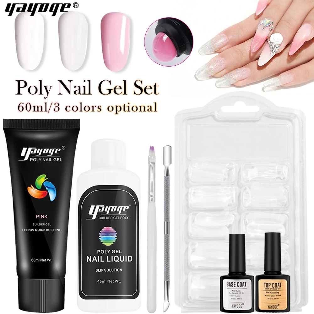 US ship Yayoge 60ML Poly Gel Set Gel Polish For Nais Extension Quick Builder UV Gel Varnish Nail Tips Polygel Arrived 2-7 days
US ship Yayoge 60ML Poly Gel Set Gel Polish For Nais Extension Quick Builder UV Gel Varnish Nail Tips Polygel Arrived 2-7 days