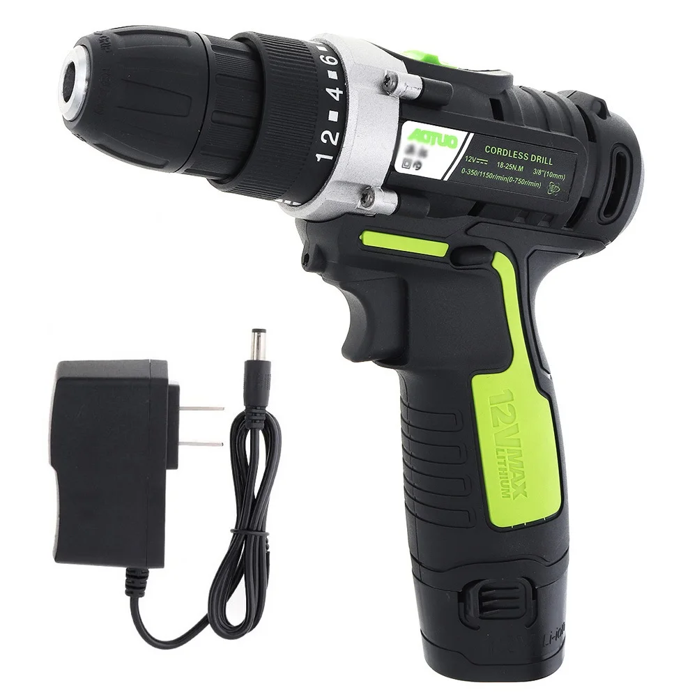 12V Electric Cordless Screwdriver Drill Power Tool Set Rechargeable With Battery Drilling Stepless Speed Change
12V Electric Cordless Screwdriver Drill Power Tool Set Rechargeable With Battery Drilling Stepless Speed Change