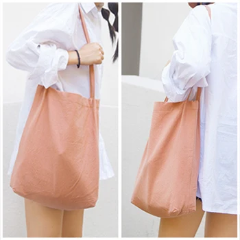 Women Big Canvas Shopping Bag Reusable Soild Extra Large Tote Grocery Bag Eco Environmental Shopper Shoulder Bags for Young Girl 
Women Big Canvas Shopping Bag Reusable Soild Extra Large Tote Grocery Bag Eco Environmental Shopper Shoulder Bags for Young Girl