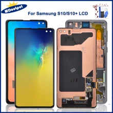 Écran tactile LCD Super AMOLED de remplacement, pour SAMSUNG S10 S10e S10 Plus S10 + G973 G975 G975F, 100% Original=