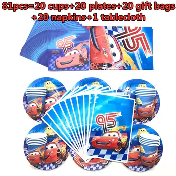 Cars Birthday Party Decoration McQueen Disposable Tableware Set Paper Cup/Plate/Cups/Gift bag/Tablecloth Event Party Supplies
Cars Birthday Party Decoration McQueen Disposable Tableware Set Paper Cup/Plate/Cups/Gift bag/Tablecloth Event Party Supplies