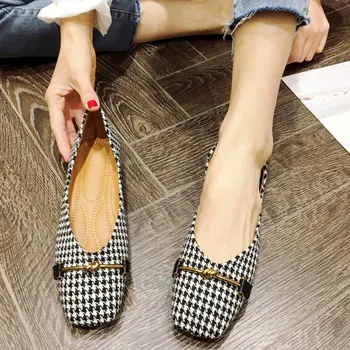 Women's Flats 2020 New Spring Autumn Woman Ballet Flats Shoes Gingham Slip-On Office Ladies Loafers Soft Work Single Shoes Black
Women's Flats 2020 New Spring Autumn Woman Ballet Flats Shoes Gingham Slip-On Office Ladies Loafers Soft Work Single Shoes Black