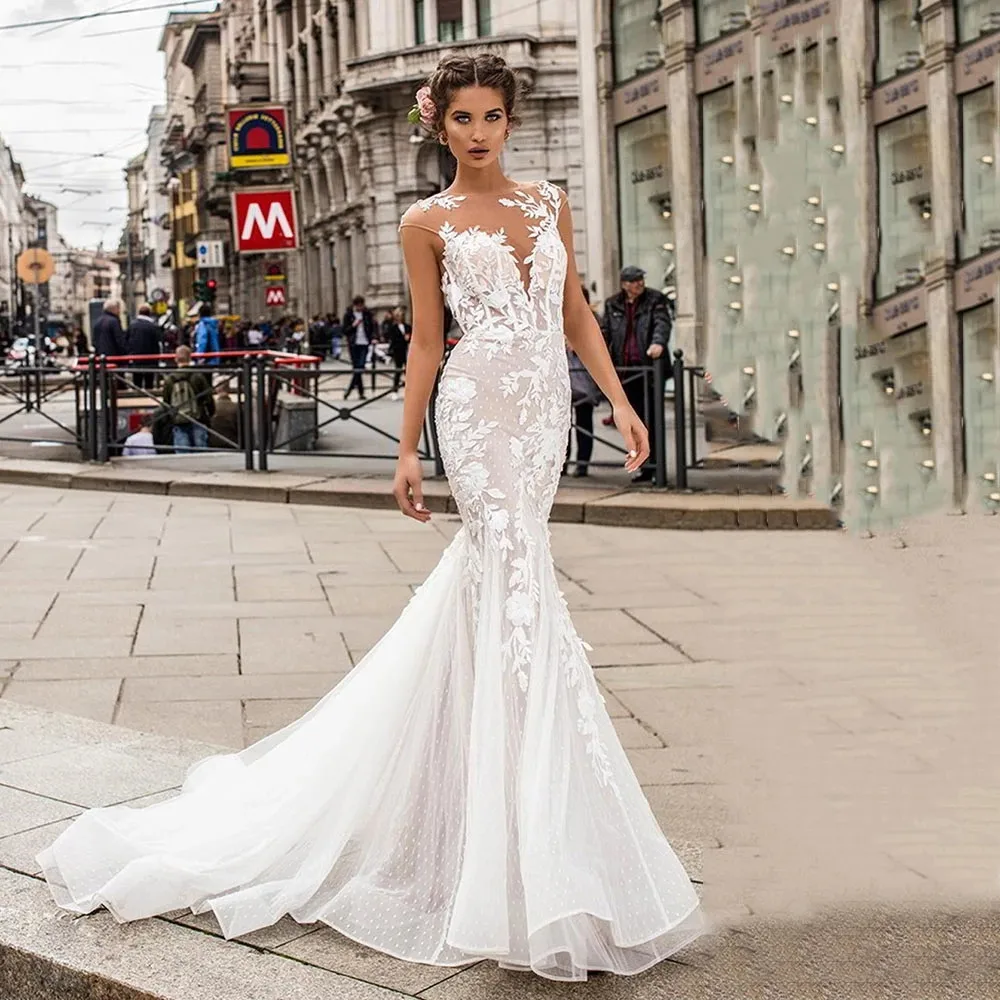 

Элегантное светильник кое свадебное платье цвета шампанского с юбкой-годе 2022 женское кружевное платье для невесты с рукавом-крылышком в горошек фатиновое бохо