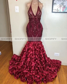 Long Elegant Prom Dresses 2020 Halter Sexy Mermaid Style Burgundy African Black Girls Burgundy Sequined Prom Party Dress
Long Elegant Prom Dresses 2020 Halter Sexy Mermaid Style Burgundy African Black Girls Burgundy Sequined Prom Party Dress