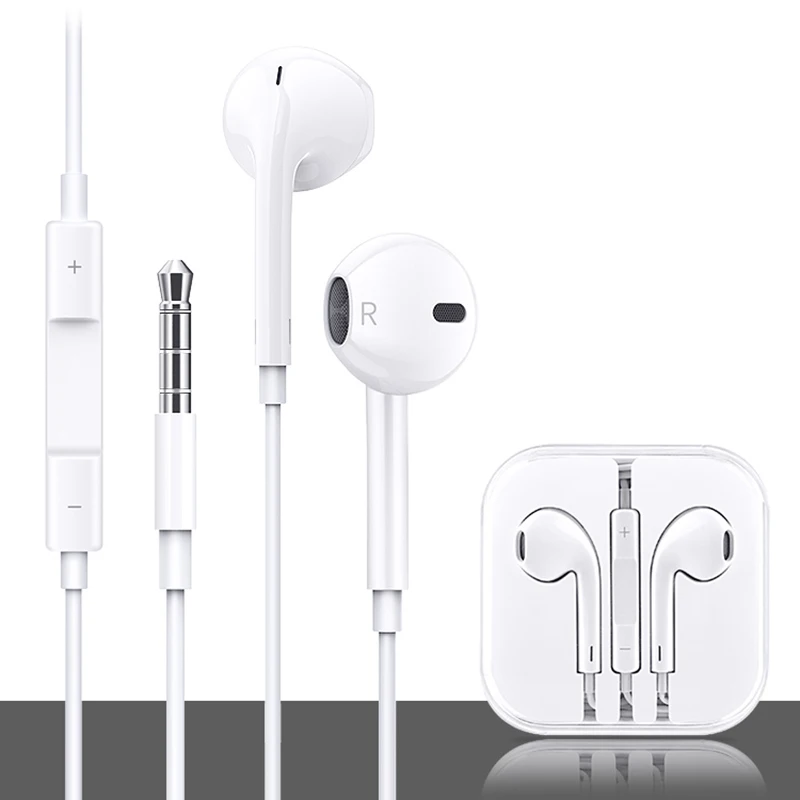 White Earphones Headsets With Built-in Microphone 3.5mm Ear hook Wired Earphone For Android and iPhone Smartphones
White Earphones Headsets With Built-in Microphone 3.5mm Ear hook Wired Earphone For Android and iPhone Smartphones
