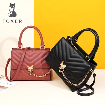 Foxer Shoulder bag for Lady Elegant Women Fall Winter Bag Cowhide Split Leather Female Large Capacity Luxury Messenger Bag Flap
Foxer Shoulder bag for Lady Elegant Women Fall Winter Bag Cowhide Split Leather Female Large Capacity Luxury Messenger Bag Flap