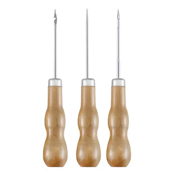 Wooden Handle Sewing Awl DIY Carft Stitch Needle Cone Die Stencils Canvas Shoes Threader Repair Punch Awl Leather Craft Awl Tool
Wooden Handle Sewing Awl DIY Carft Stitch Needle Cone Die Stencils Canvas Shoes Threader Repair Punch Awl Leather Craft Awl Tool