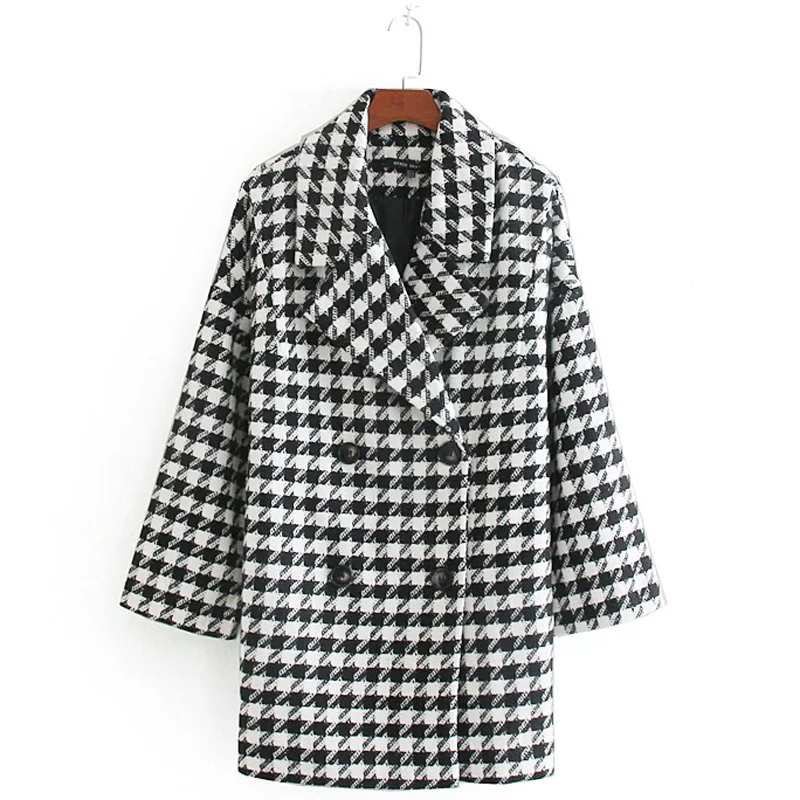 Fandy Lokar Double Breasted Jackets Women Fashion Houndstooth Coats Women Elegant Long Sleeve Jackets Female Ladies IP
Fandy Lokar Double Breasted Jackets Women Fashion Houndstooth Coats Women Elegant Long Sleeve Jackets Female Ladies IP