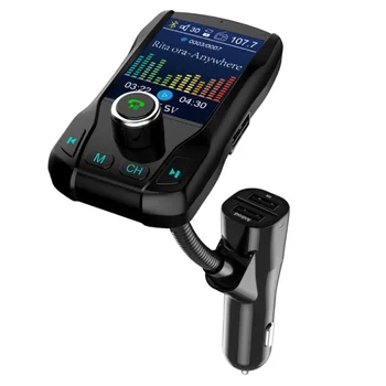 FM Transmitter Wireless Bluetooth Handsfree Color Screen Car Kit 360 Rotatable Durable And Practical
FM Transmitter Wireless Bluetooth Handsfree Color Screen Car Kit 360 Rotatable Durable And Practical