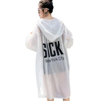 Summer Transparent Blouse Shirt Women Blouses Loose Coat Woman Sunscreen Clothes Long Ultrathin Long Sleeve Letter Plus Size 
Summer Transparent Blouse Shirt Women Blouses Loose Coat Woman Sunscreen Clothes Long Ultrathin Long Sleeve Letter Plus Size