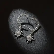 South Korean Hipster Xingyue Exaggerated Temperament Full Crystal Earrings Moon Sun Fashion Earrings Super Flash Earrings 
South Korean Hipster Xingyue Exaggerated Temperament Full Crystal Earrings Moon Sun Fashion Earrings Super Flash Earrings
