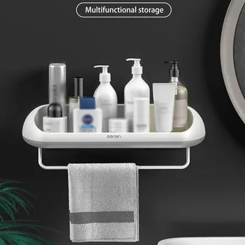 CN ABS Punch-free Towel Hanger Rack Bathroom Shampoo Shower Gel Storage Holder 2 in 1 Wall Mounted Multifunction Organizer Shelf
CN ABS Punch-free Towel Hanger Rack Bathroom Shampoo Shower Gel Storage Holder 2 in 1 Wall Mounted Multifunction Organizer Shelf