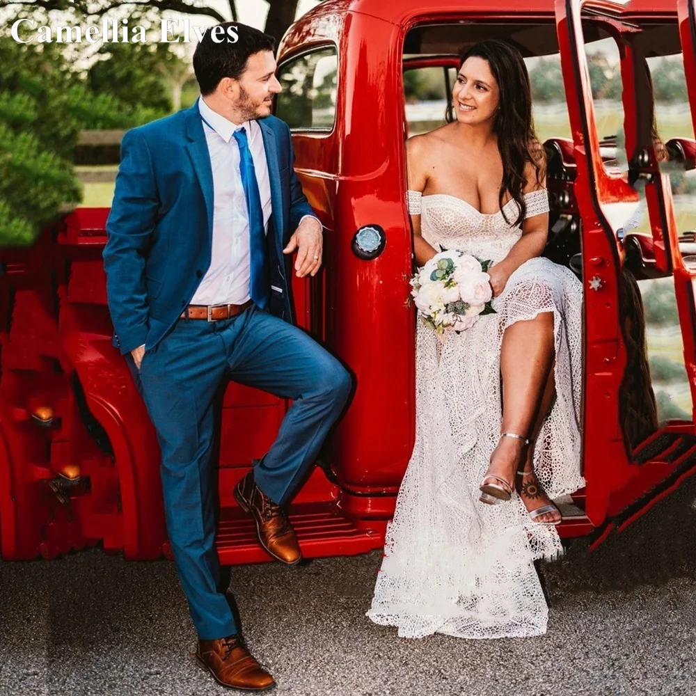 Bohemia Lace Wedding Dresses 2022 Hi-lo Sweetheart BOHO Bridal Robes Sweep Train Wedding Gowns Bride Dress Vestidos De Novia
Bohemia Lace Wedding Dresses 2022 Hi-lo Sweetheart BOHO Bridal Robes Sweep Train Wedding Gowns Bride Dress Vestidos De Novia