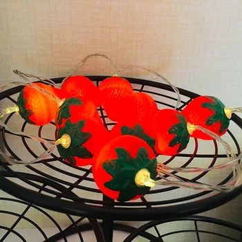 Fruit Strawberry Shaped Light String Creative Children's Room Indoor and Outdoor Decorative Lights 
Fruit Strawberry Shaped Light String Creative Children's Room Indoor and Outdoor Decorative Lights