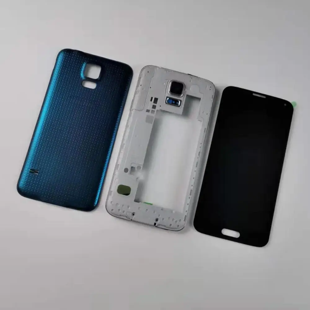 Корпус для Samsung Galaxy S5 i9600 G900F G900T G900P G900A средняя рамка батарейный отсек задняя