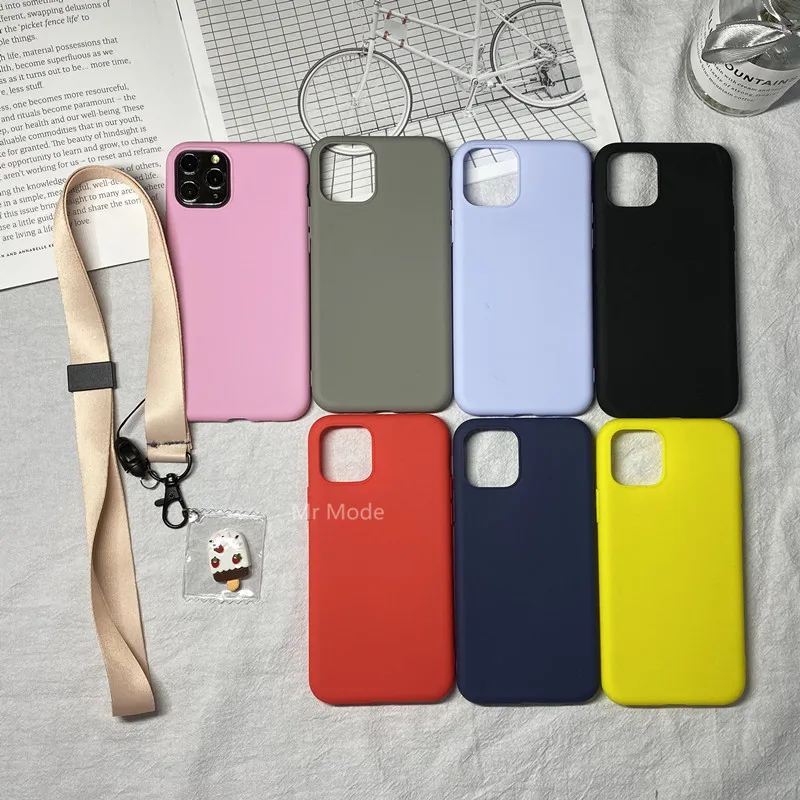 Fashion Pure Color Candy Case With Solid Color Lanyard Have 3D Cartoon Bear Phone Case For iPhone 11 Pro X XS XR MAX Soft Funda
Fashion Pure Color Candy Case With Solid Color Lanyard Have 3D Cartoon Bear Phone Case For iPhone 11 Pro X XS XR MAX Soft Funda