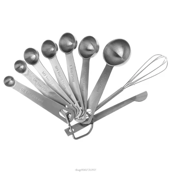 9PCS/Set Measuring Spoons Scoop Stainless Steel Measuring Cup Kitchen Scale Baking Cooking Teaspoons Sugar Measuring O8 Dropship
9PCS/Set Measuring Spoons Scoop Stainless Steel Measuring Cup Kitchen Scale Baking Cooking Teaspoons Sugar Measuring O8 Dropship