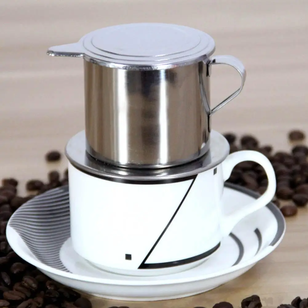 50/100ml Vietnam Style Stainless Steel Coffee Drip Filter Maker Pot Infuse Cup Kitchen Coffeeware suppies
50/100ml Vietnam Style Stainless Steel Coffee Drip Filter Maker Pot Infuse Cup Kitchen Coffeeware suppies