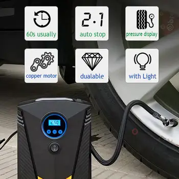 Digital Auto Stop Car Portable Air Compressor Pump Digital Tire Inflator Auto Air Pump with LED Light Tire Pump
Digital Auto Stop Car Portable Air Compressor Pump Digital Tire Inflator Auto Air Pump with LED Light Tire Pump
