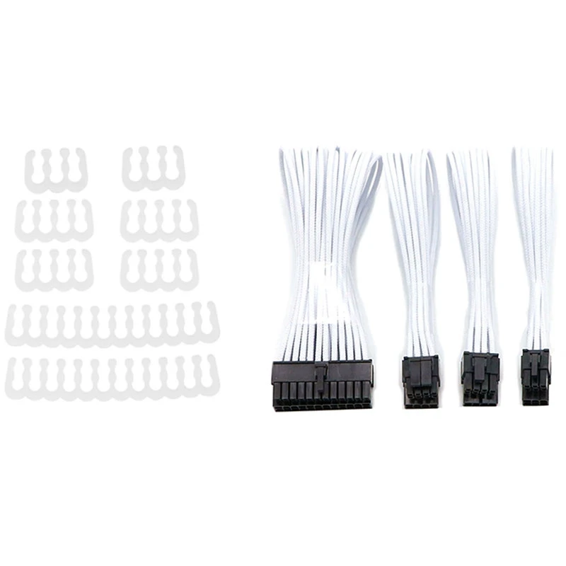 1 набор основных удлинительных кабелей шт. ATX 24Pin EPS 4 + 4Pin и 8 PP кабель гребень
