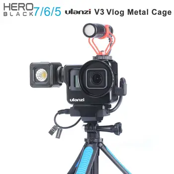 Ulanzi V3 Vlog Case Metal Cage for Gopro 7 6 5 Vlogging Case with 52MM Lens Filter Original Mic Power Adapter for Gopro
Ulanzi V3 Vlog Case Metal Cage for Gopro 7 6 5 Vlogging Case with 52MM Lens Filter Original Mic Power Adapter for Gopro
