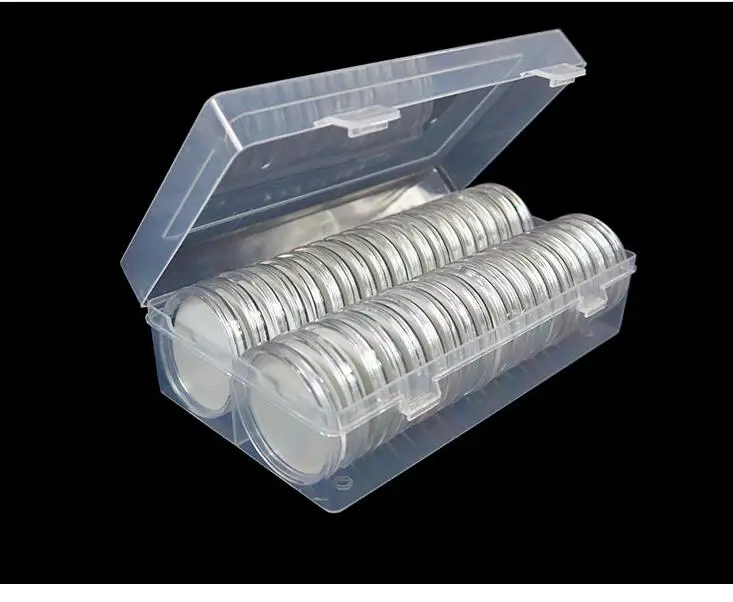 20sets Clear Round 41mm Direct Fit Coin Capsules Holder Display Collection Case With Storage Box For 1 oz American Silver Eagles
20sets Clear Round 41mm Direct Fit Coin Capsules Holder Display Collection Case With Storage Box For 1 oz American Silver Eagles