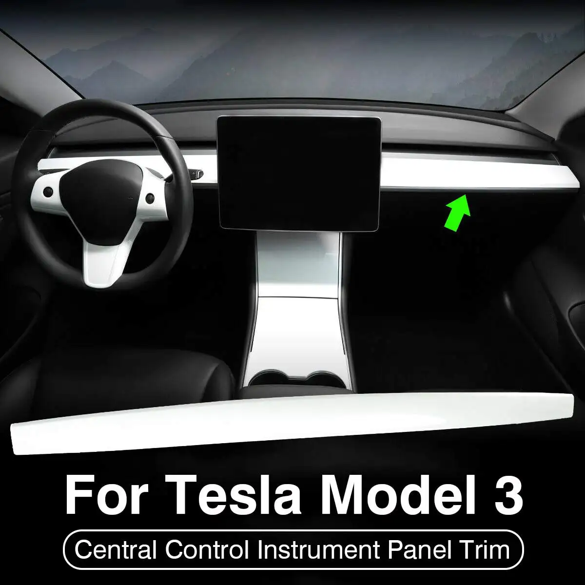Car Interior White Central Control Dashboard Decoration Sticker Panel Protection Instrument Trim Auto Accessories For Tesla MODE
Car Interior White Central Control Dashboard Decoration Sticker Panel Protection Instrument Trim Auto Accessories For Tesla MODE