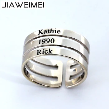 Newest Sterling 925 Silver Mens Ring Jewelry Customized 3 Names Date Engraved Base Rings Gift Father Husband
Newest Sterling 925 Silver Mens Ring Jewelry Customized 3 Names Date Engraved Base Rings Gift Father Husband