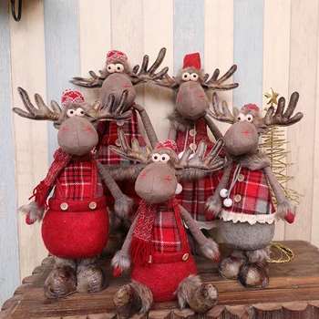 Big Retractable Christmas Reindeer Doll Figurines Christmas Gift For Kid Red Christmas Tree Decorations New Year Gift
Big Retractable Christmas Reindeer Doll Figurines Christmas Gift For Kid Red Christmas Tree Decorations New Year Gift
