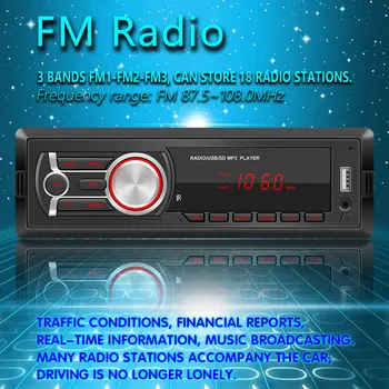 New Arrival 12V Bluetooth Car Audio Stereo In-dash FM Aux Input Receiver USB MP3 Car Player Auto Radio For Car
New Arrival 12V Bluetooth Car Audio Stereo In-dash FM Aux Input Receiver USB MP3 Car Player Auto Radio For Car