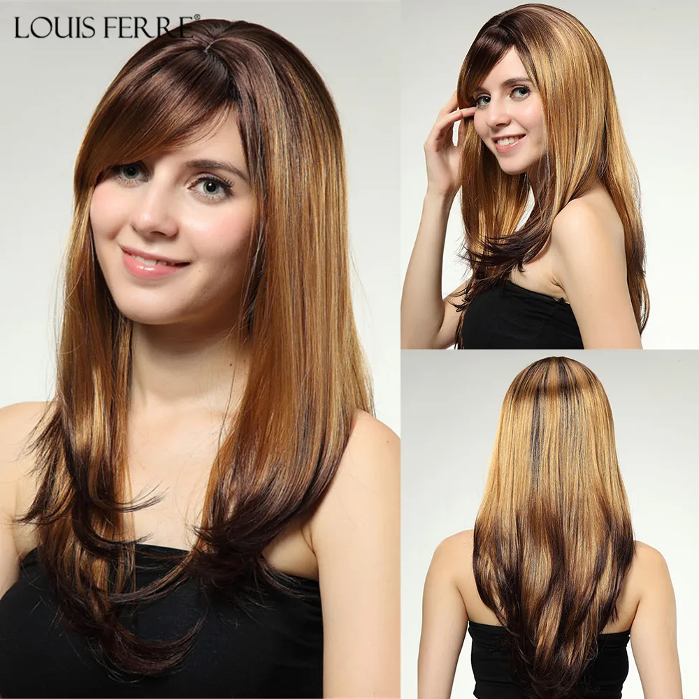 LOUIS FERRE Long Straight Cosplay Wig with Side Bangs Mixed Brown Blonde Synthetic Hair Wigs for Women Heat Resistant Fiber
LOUIS FERRE Long Straight Cosplay Wig with Side Bangs Mixed Brown Blonde Synthetic Hair Wigs for Women Heat Resistant Fiber