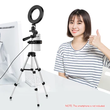 6.3inch Phone Live Streaming Lighting Kit USB Ring Video Light+65cm Tripod+Single-Phone Holder+Remote Control for Video Vlogging
6.3inch Phone Live Streaming Lighting Kit USB Ring Video Light+65cm Tripod+Single-Phone Holder+Remote Control for Video Vlogging