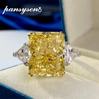 PANSYSEN 100% 925 Sterling Silver 13x16MM Created Moissanite Citrine Gemstone Wedding Engagement Ring Fine Jewelry Drop Shipping
PANSYSEN 100% 925 Sterling Silver 13x16MM Created Moissanite Citrine Gemstone Wedding Engagement Ring Fine Jewelry Drop Shipping