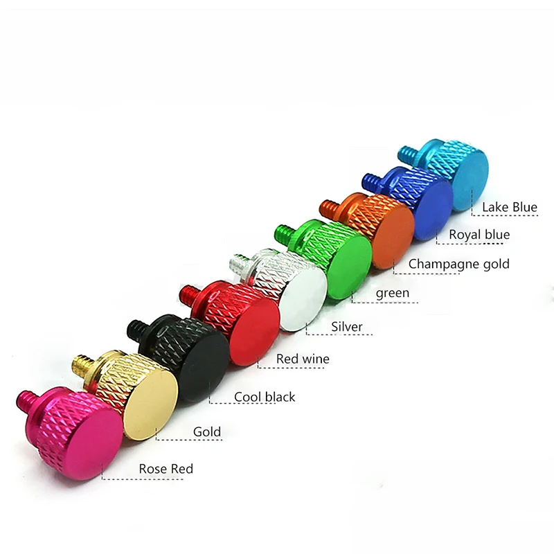 10pcs/lot UNC 6#-32*6 DIY Color Aluminum Knurled Thumb Screws 3.5mm Coarse Teeth For Chassis And Computer Cabinets
10pcs/lot UNC 6#-32*6 DIY Color Aluminum Knurled Thumb Screws 3.5mm Coarse Teeth For Chassis And Computer Cabinets