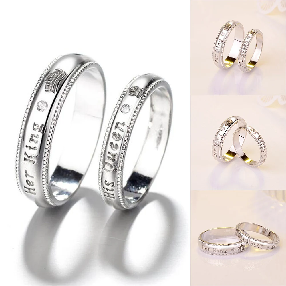 Her King And His Queen Couple Wedding Band Ring Stainless Steel Anniversary Romantic Engagement Promise Ring Jewelry Gift D40
Her King And His Queen Couple Wedding Band Ring Stainless Steel Anniversary Romantic Engagement Promise Ring Jewelry Gift D40