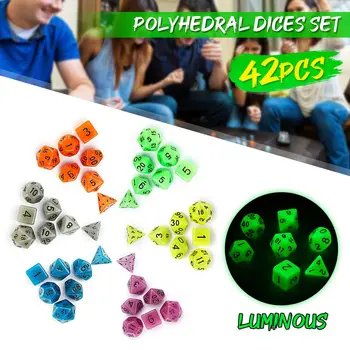 42 Pcs Set Luminous Digital Dice Acrylic Multicolor Polyhedral Digital Dices Colorful Accessories for Board Game,DnD, RPG Game
42 Pcs Set Luminous Digital Dice Acrylic Multicolor Polyhedral Digital Dices Colorful Accessories for Board Game,DnD, RPG Game